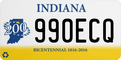 IN license plate 990ECQ