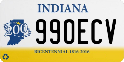 IN license plate 990ECV