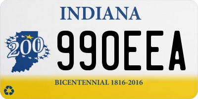 IN license plate 990EEA