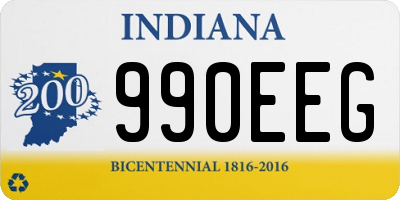 IN license plate 990EEG