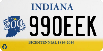 IN license plate 990EEK