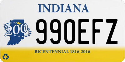 IN license plate 990EFZ