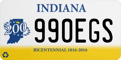 IN license plate 990EGS