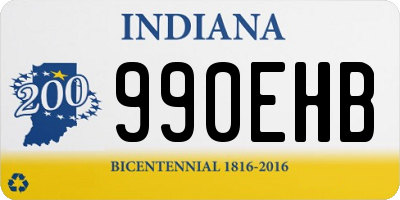 IN license plate 990EHB