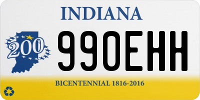 IN license plate 990EHH