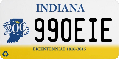 IN license plate 990EIE