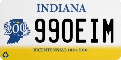 IN license plate 990EIM