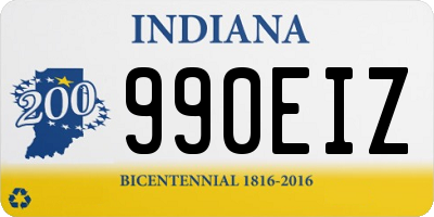 IN license plate 990EIZ