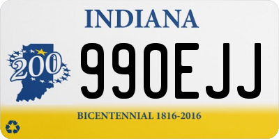 IN license plate 990EJJ