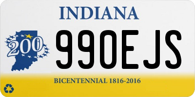 IN license plate 990EJS