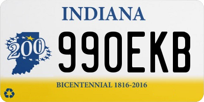 IN license plate 990EKB