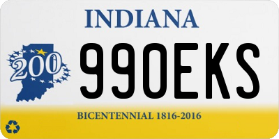 IN license plate 990EKS