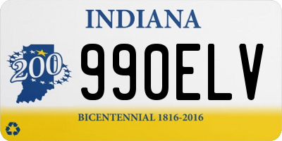 IN license plate 990ELV