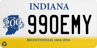 IN license plate 990EMY