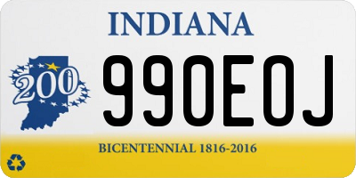 IN license plate 990EOJ