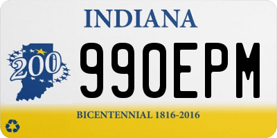 IN license plate 990EPM