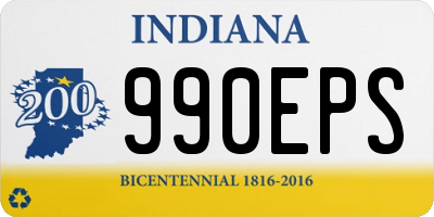 IN license plate 990EPS