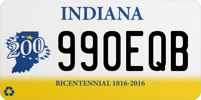 IN license plate 990EQB