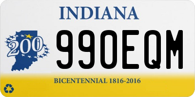 IN license plate 990EQM