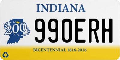 IN license plate 990ERH