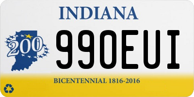 IN license plate 990EUI