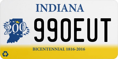 IN license plate 990EUT