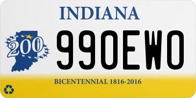 IN license plate 990EWO