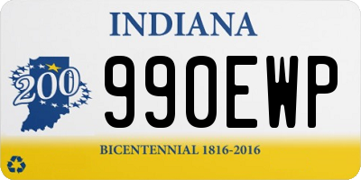 IN license plate 990EWP