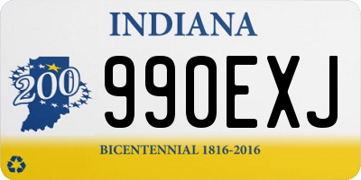 IN license plate 990EXJ