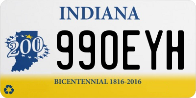 IN license plate 990EYH