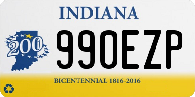 IN license plate 990EZP