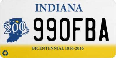 IN license plate 990FBA