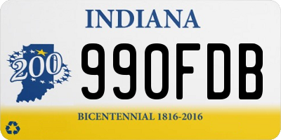 IN license plate 990FDB