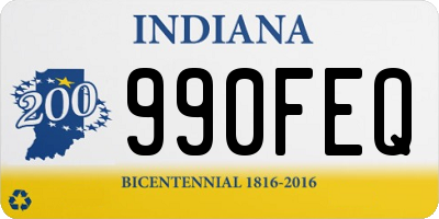 IN license plate 990FEQ