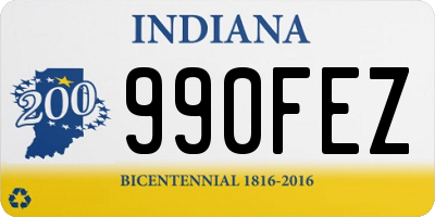 IN license plate 990FEZ