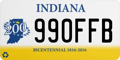 IN license plate 990FFB