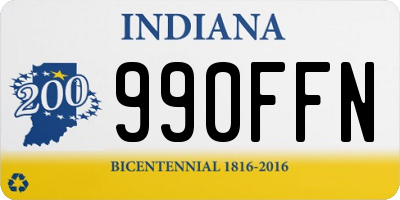 IN license plate 990FFN