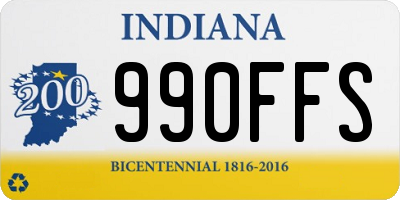 IN license plate 990FFS