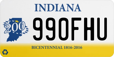 IN license plate 990FHU