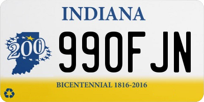 IN license plate 990FJN