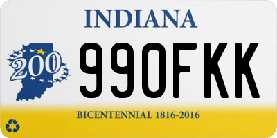 IN license plate 990FKK