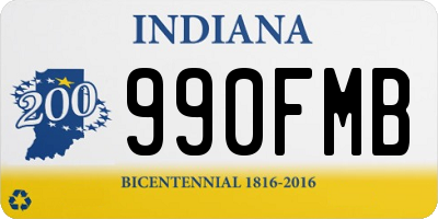 IN license plate 990FMB