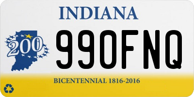 IN license plate 990FNQ