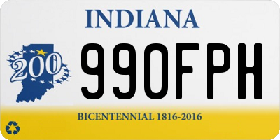 IN license plate 990FPH