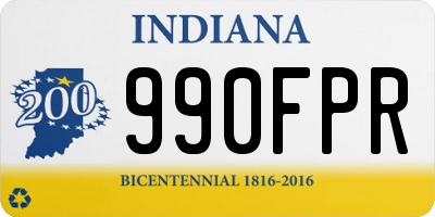 IN license plate 990FPR