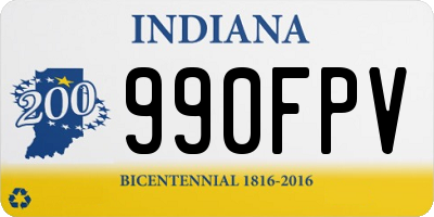 IN license plate 990FPV