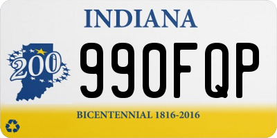 IN license plate 990FQP