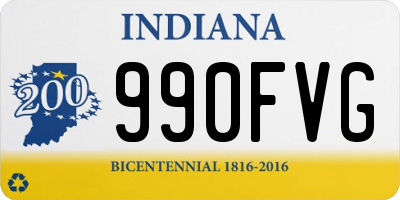 IN license plate 990FVG