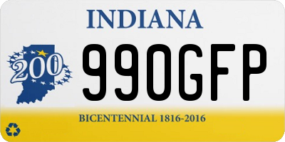 IN license plate 990GFP