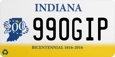 IN license plate 990GIP